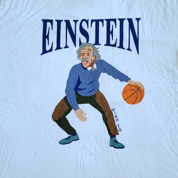 Einstein Dribbling⛹️♂️ Basketball🏀 Graphic Tee👕 - NWOT - Picture 3 of 10